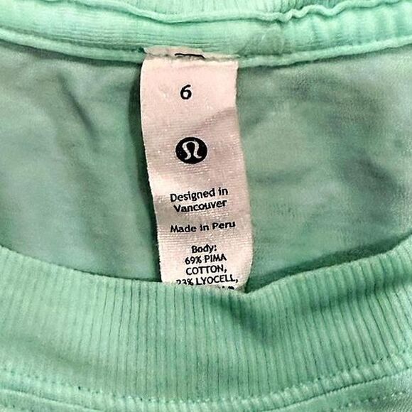 Lululemon All Yours Cropped T-Shirt - Size 6 | Wild Mint - Picture 5 of 5